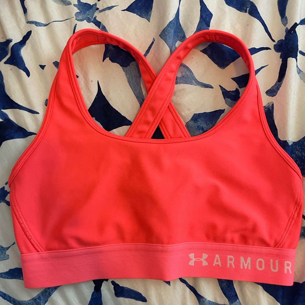 Under Armour mid cross back sports bra